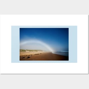 Fogbow on Druridge Bay in Northumberland Posters and Art